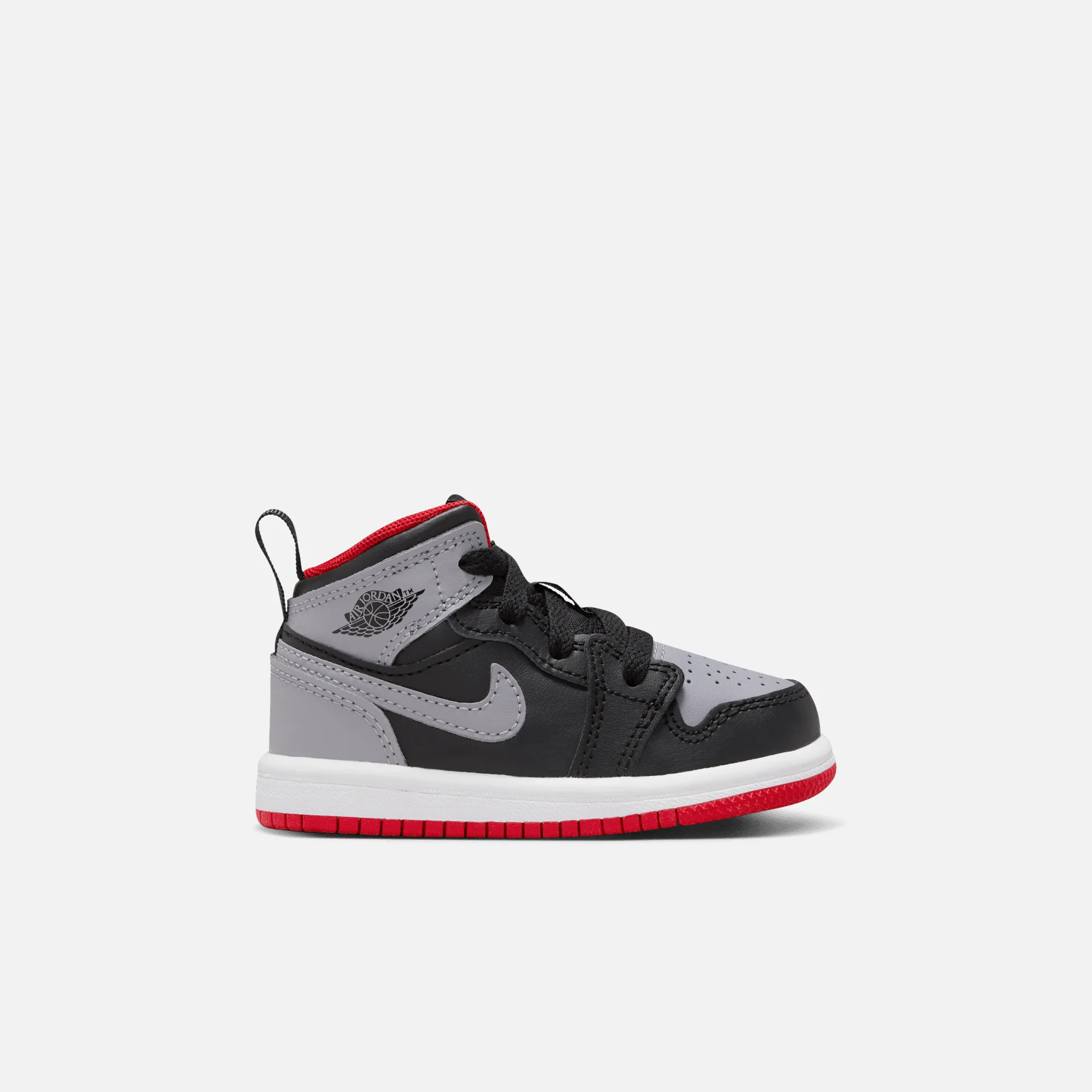 Air Jordan Kids' 1 Mid Black Cement (TD)