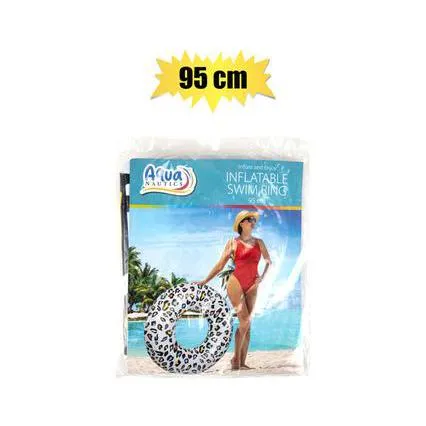 Aquanautics Swim RIng Wildlife White 95cm