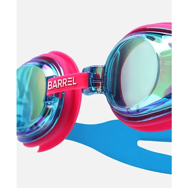 Barrel Kids Mirror Swim Goggles-BLUE/BLUE