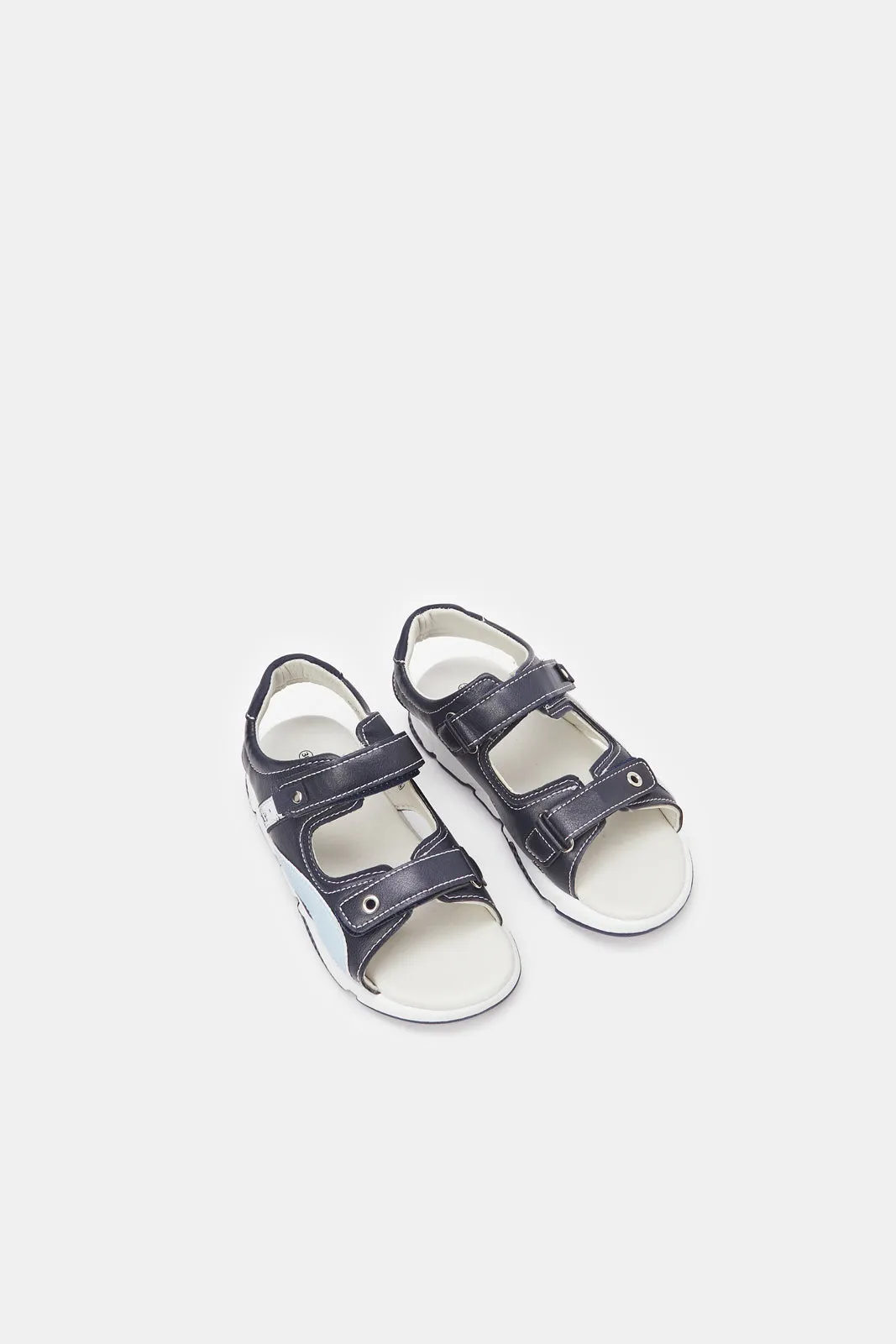 Boys Navy Velcro Trekker Sandal