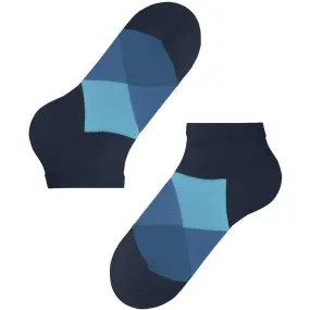 Burlington Clyde Sneaker Socks - Marine/Light Blue