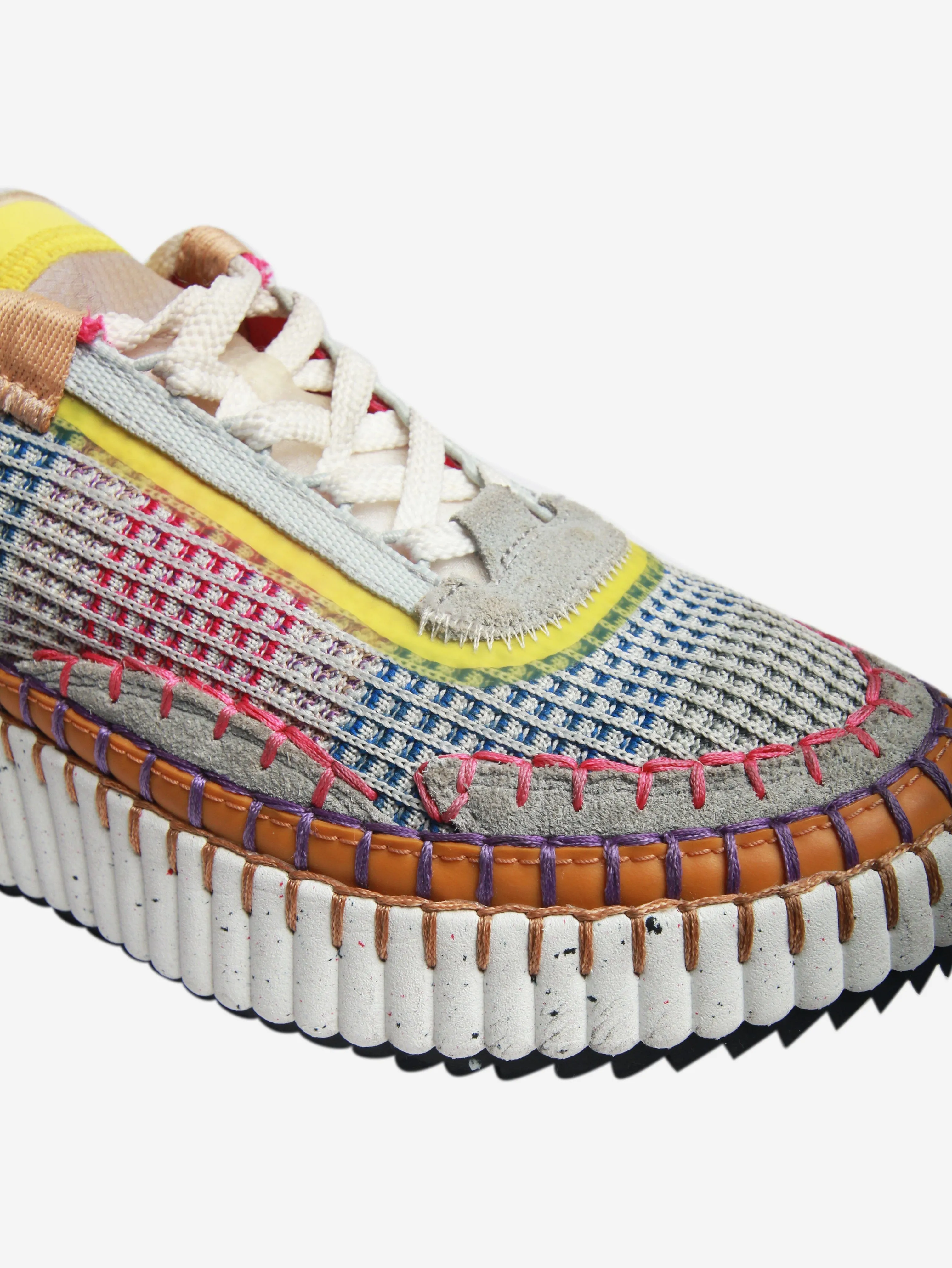 Chloe Multi Nama fabric sneakers - size EU 39 (UK 6)