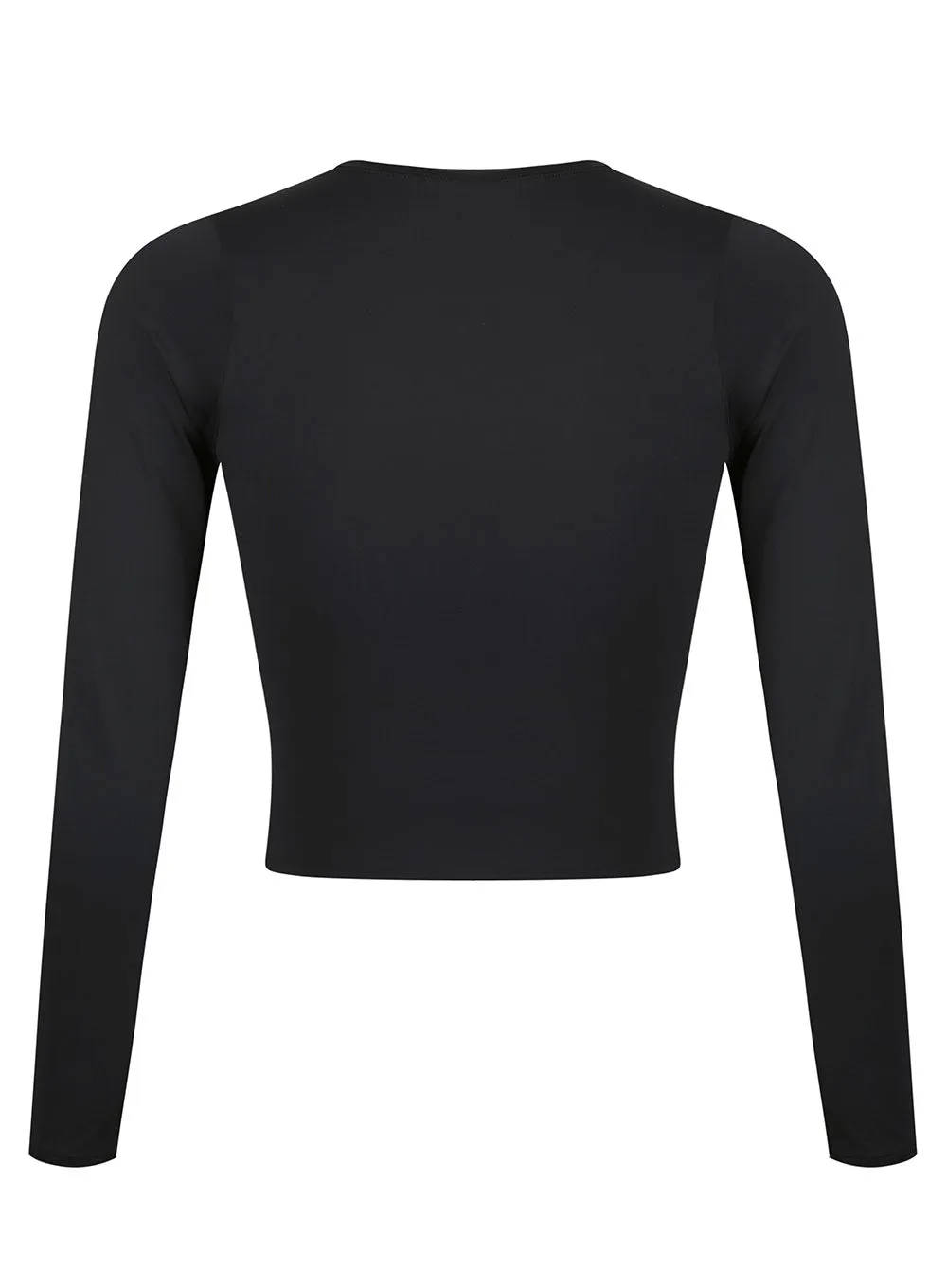 Crop Rashguard Black