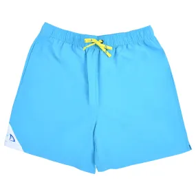 DryFins Men's Swim Trunks with Compression Liner in Horizon Blue