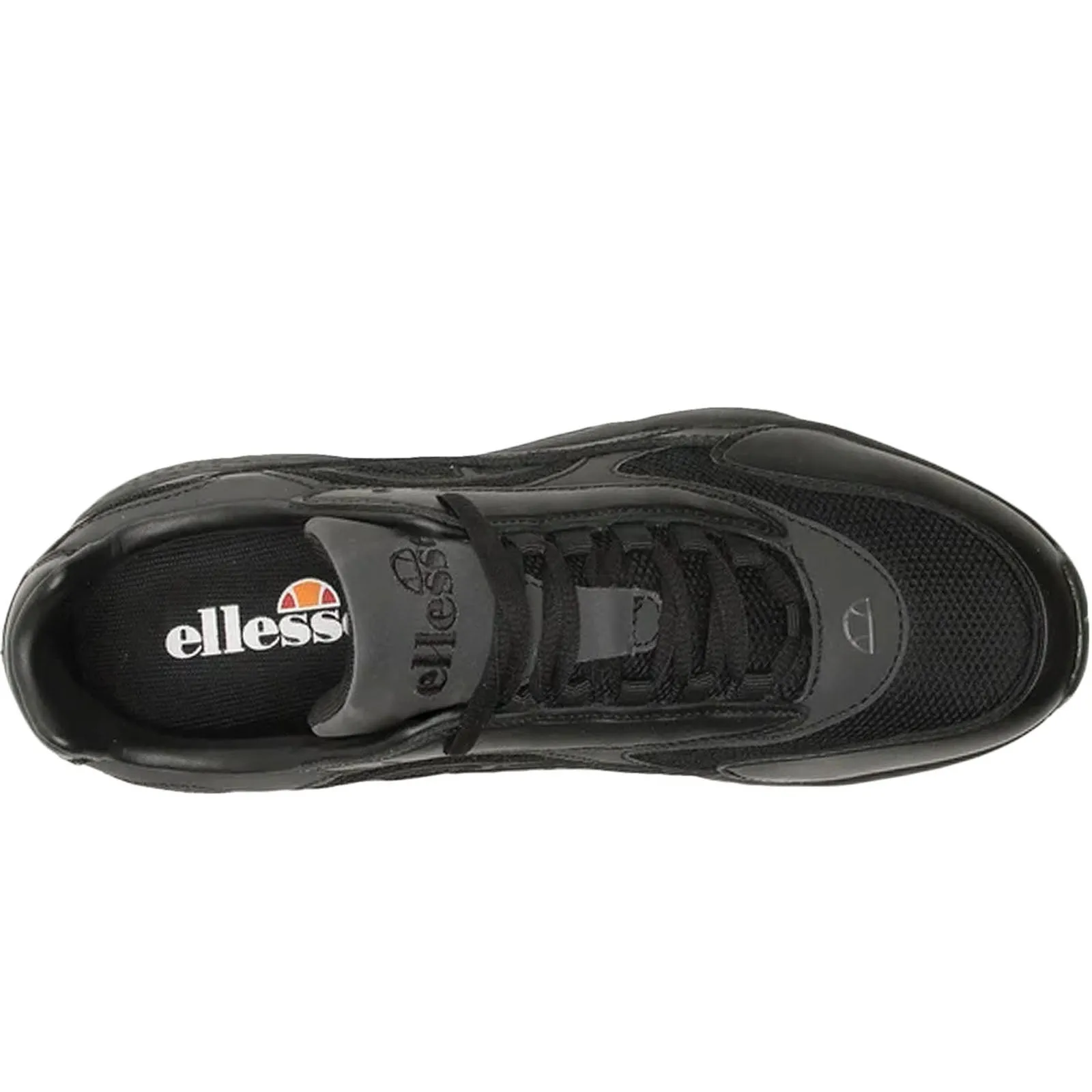 Ellesse Mens Duraturo Casual Synthetic Leather Trainers - Black