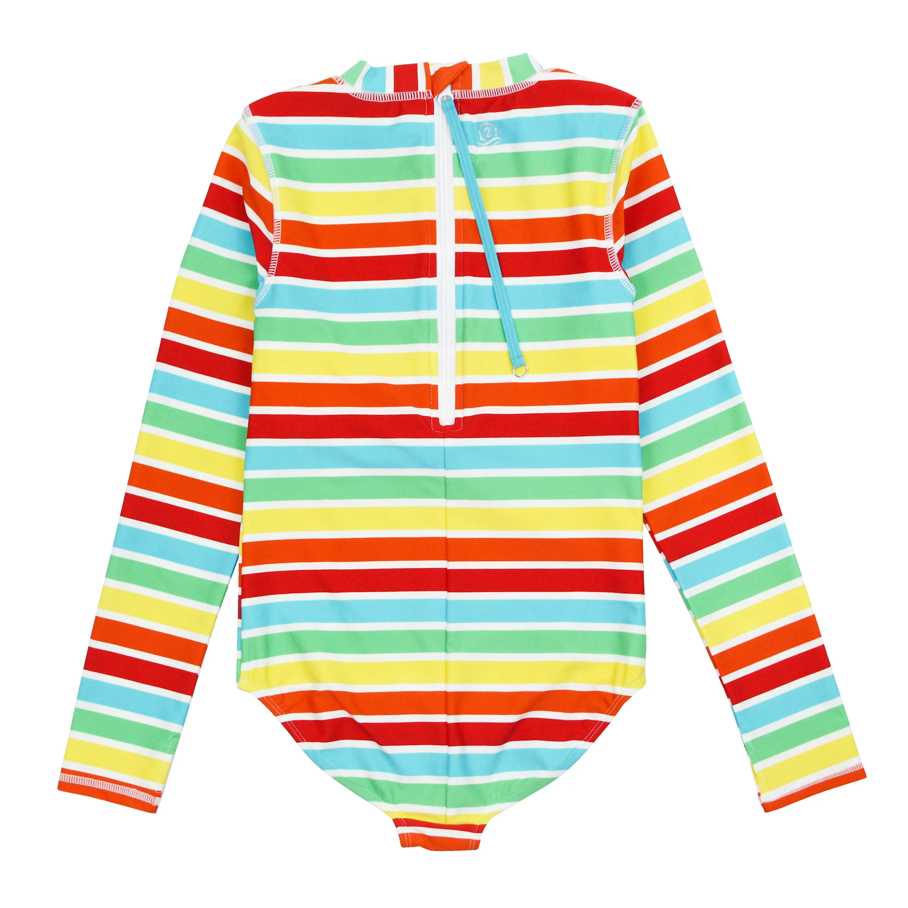 Girls Long Sleeve Surf Suit (One Piece Bodysuit) | "Rainbow"