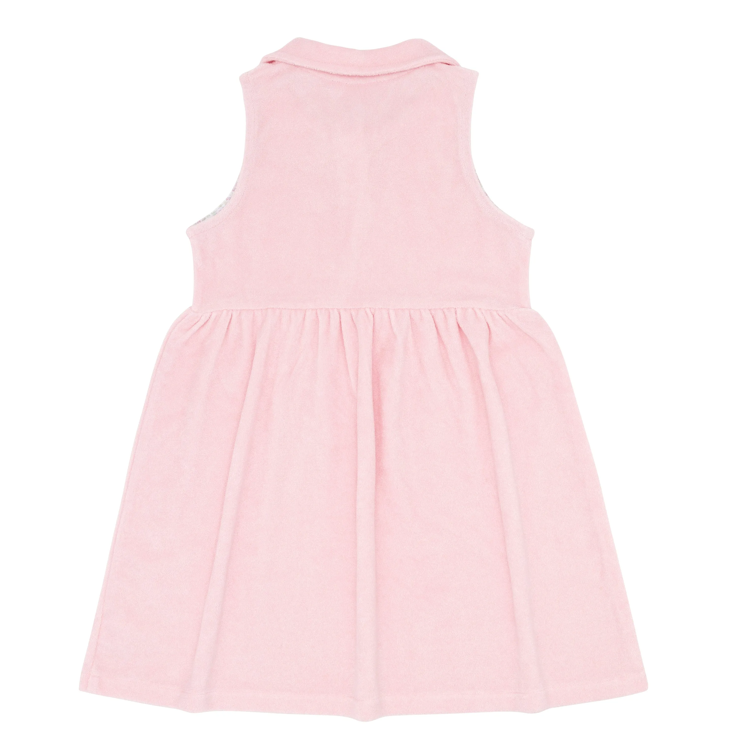 girls pink french terry tennis dress