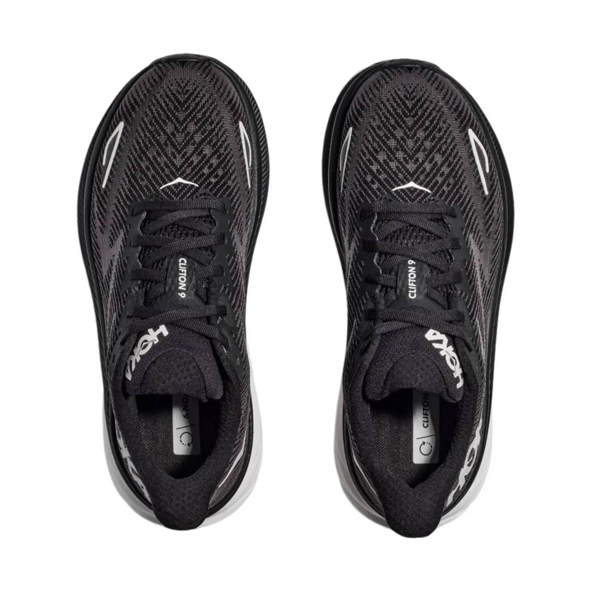 HOKA Men's Clifton 9 - Black/White