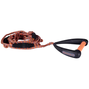 Hyperlite 25' Pro Surf Rope w/ Handle - Black/Orange