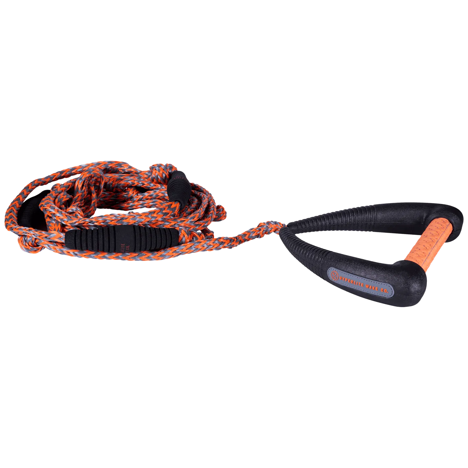 Hyperlite 25' Pro Surf Rope w/ Handle - Black/Orange