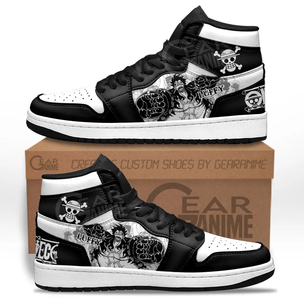 Luffy Gear 4 Sneakers Custom OP Shoes Manga Style