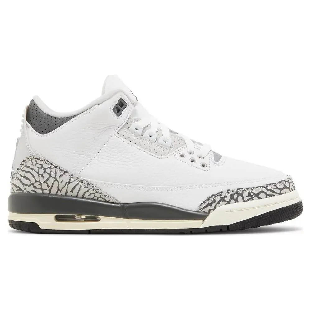 Nike Air Jordan 3 Retro GS Hide N' Sneak, White/Grey