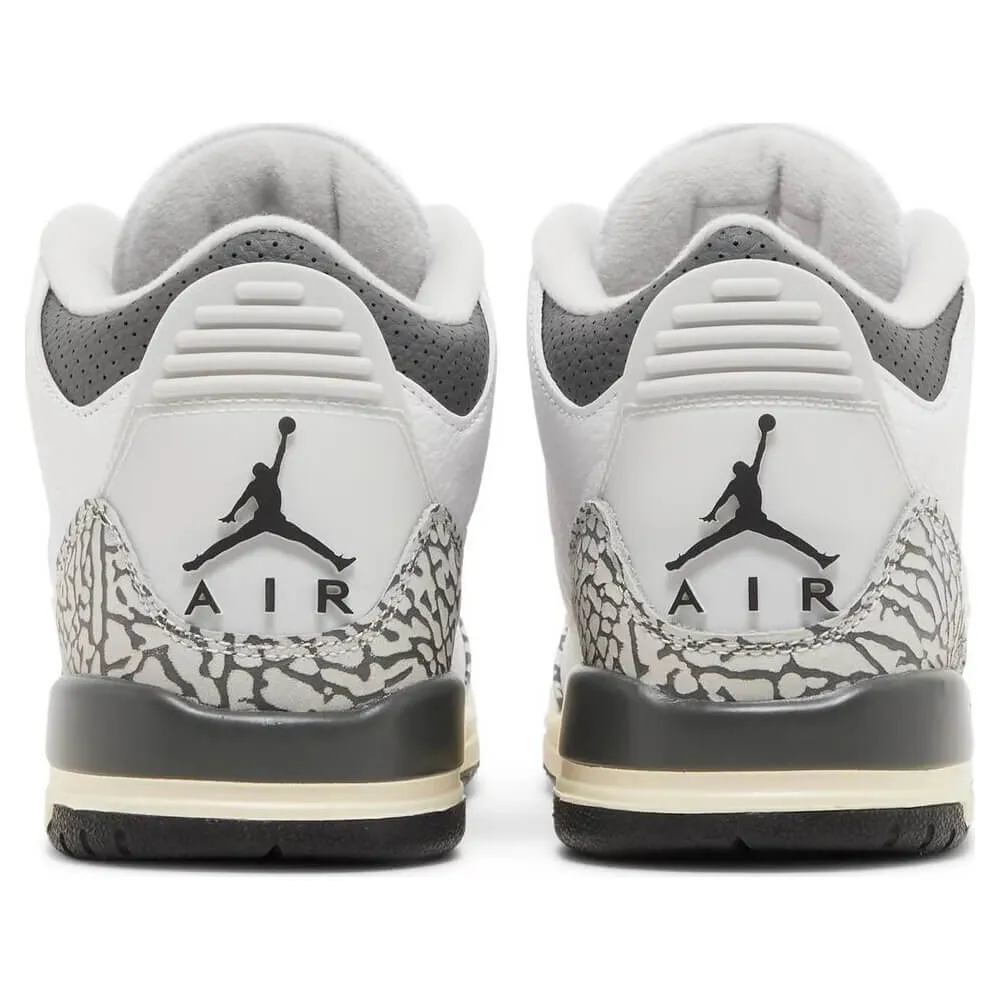 Nike Air Jordan 3 Retro GS Hide N' Sneak, White/Grey