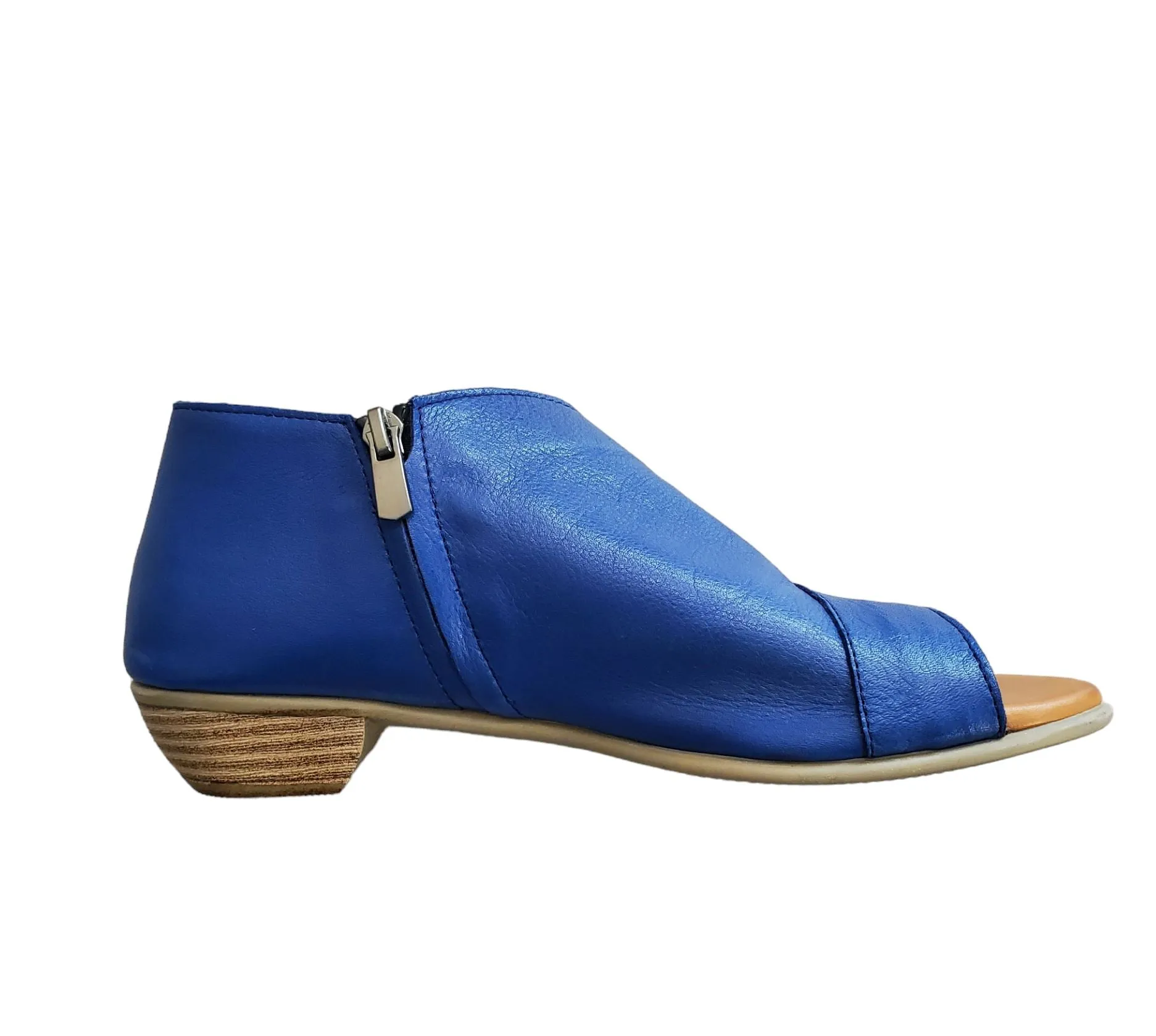 OPEN TOE SIDE DESIGN BLUE SANDAL