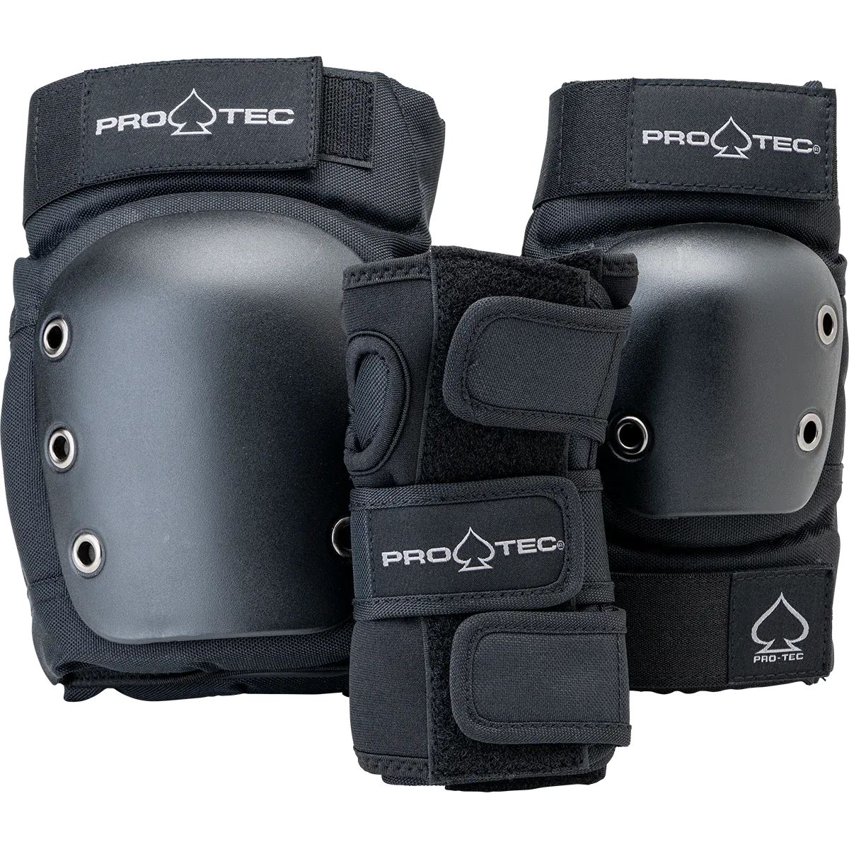 ProTec Street Gear Junior 3 Pack Open Back Combo Pads - Black