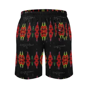 #rr1 Cocknload Rooster Men's casual beach shorts