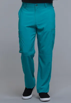 Scrub Pants - Cherokee Infinity Men's Fly Front Pant - Teal Blue, CK200A