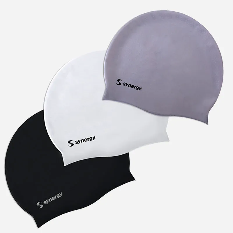 Silicone Swim Cap (3 Pack)