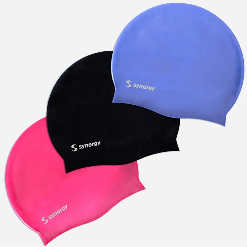 Silicone Swim Cap (3 Pack)