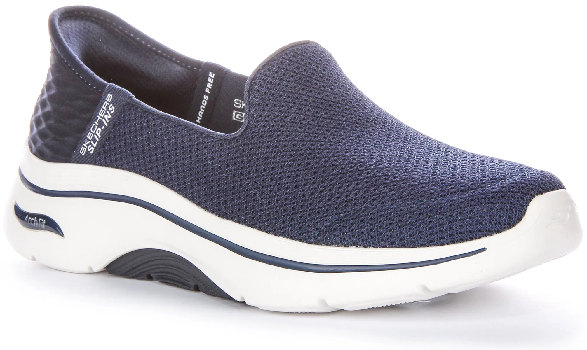 Skechers Go Walk Arch Fit In Navy White For Women