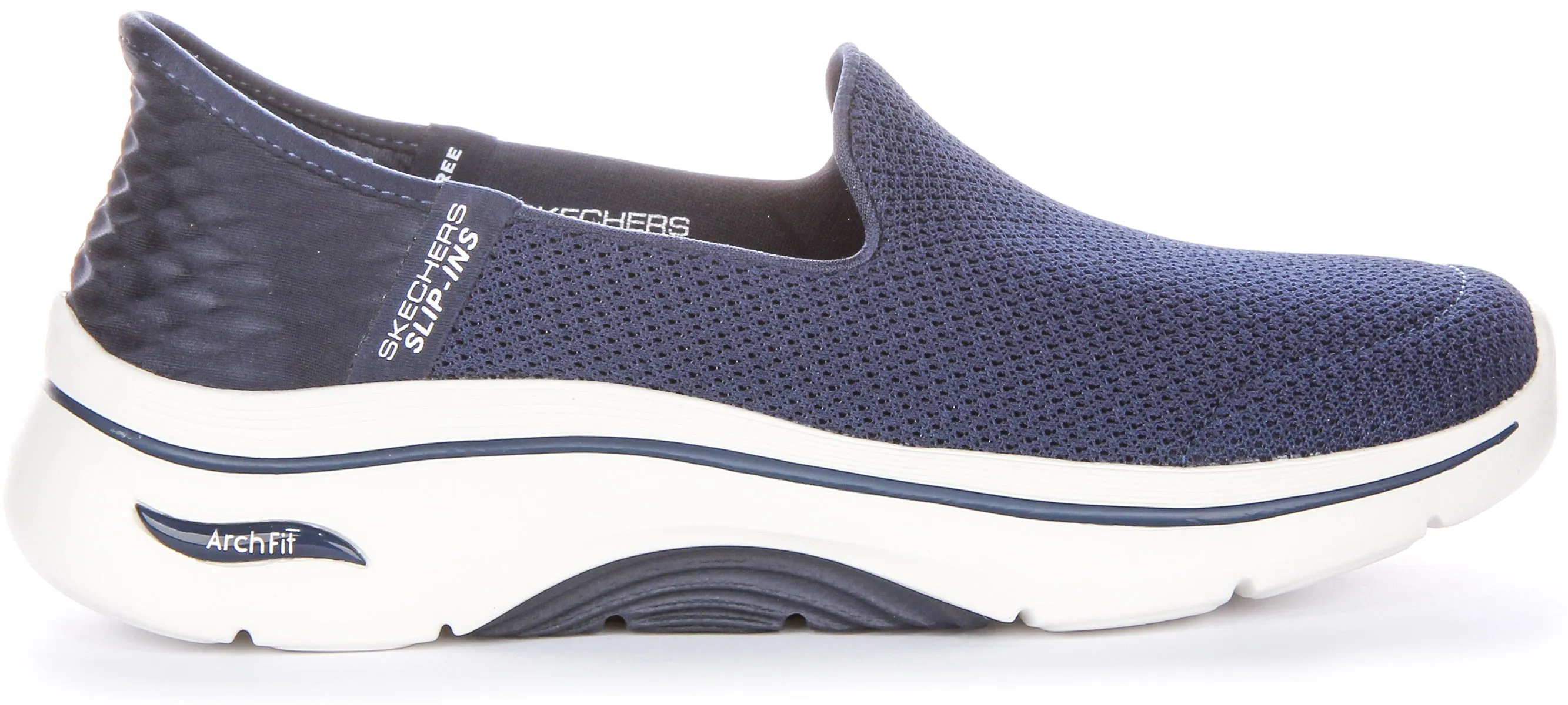 Skechers Go Walk Arch Fit In Navy White For Women