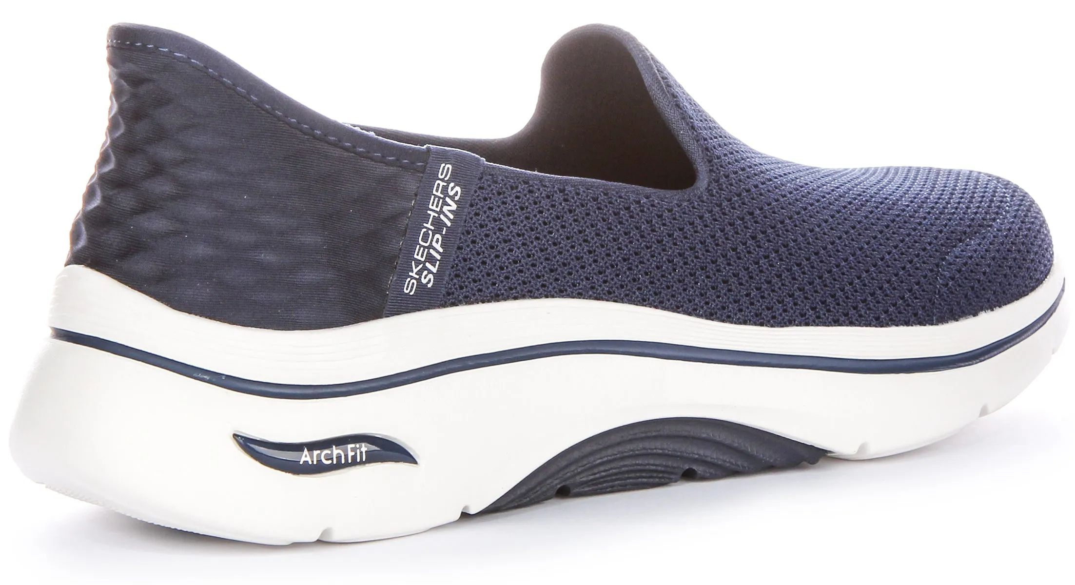 Skechers Go Walk Arch Fit In Navy White For Women