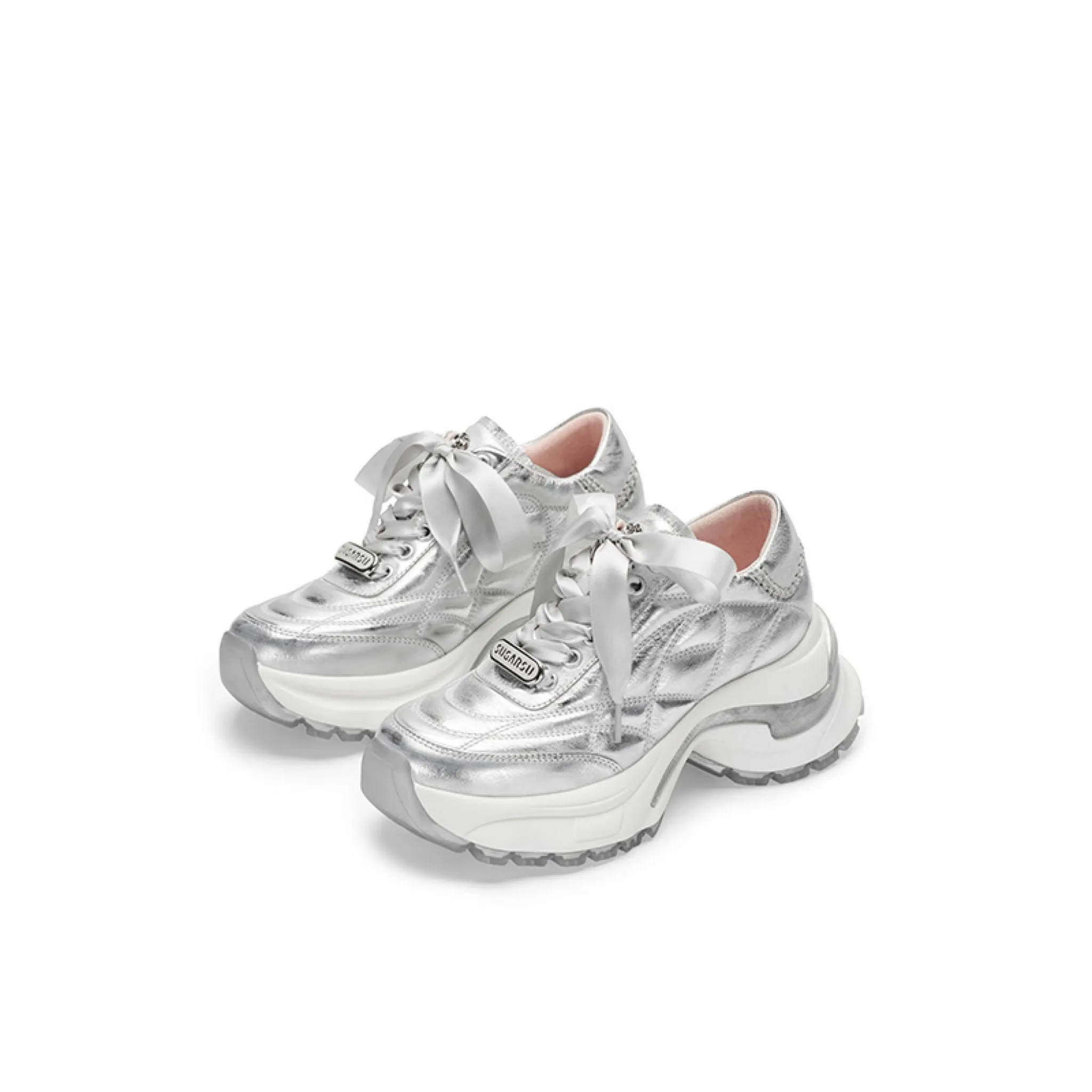 Sports Style De Training Thick Sole Shoes Silvery