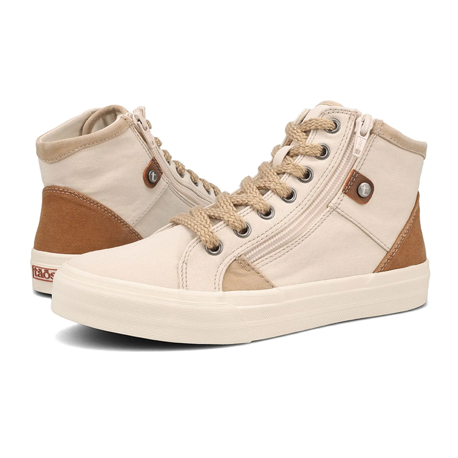 Taos Top Soul Mid Top Sneaker (Women) - Natural/Whiskey Distressed