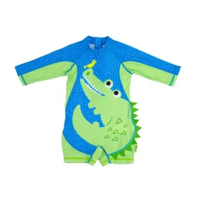 Toddlers’ One Piece Alligator Surf Suit