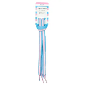 Transgender Pride Flag Colours Shoelaces Premium