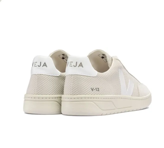 VEJA V-12 Alveomesh Natural white women