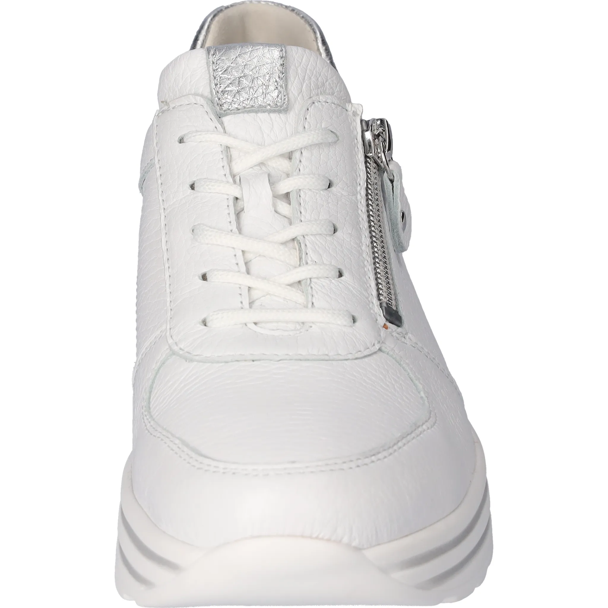 Waldlaufer H-Lana Womens Trainer - White/Silver