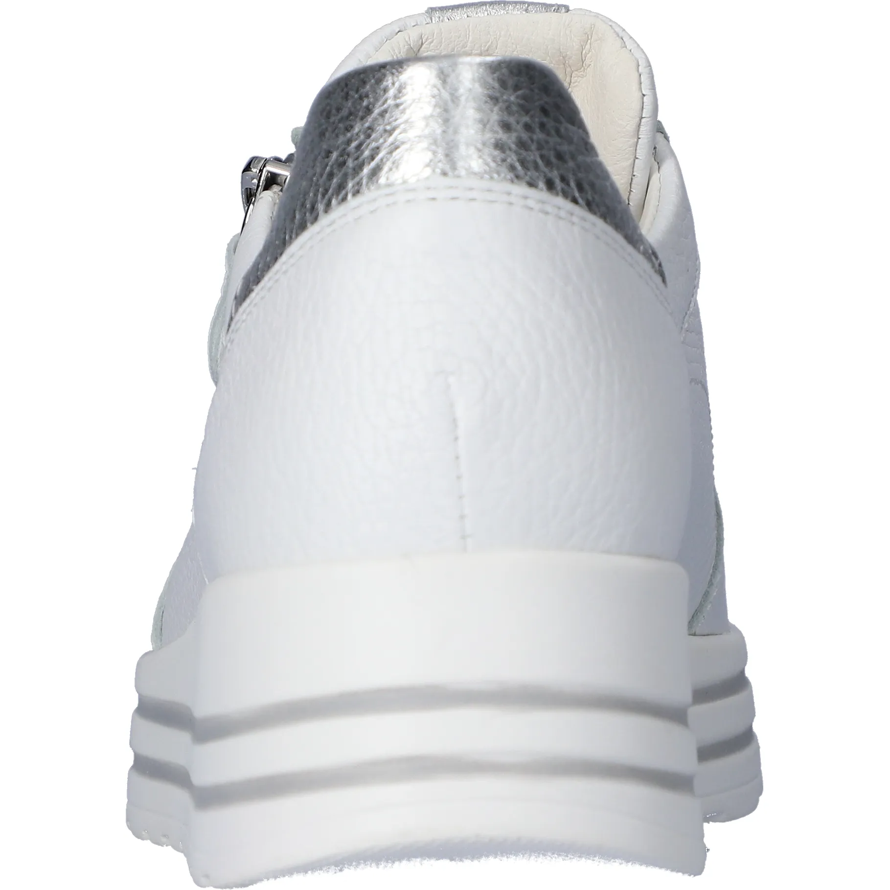 Waldlaufer H-Lana Womens Trainer - White/Silver