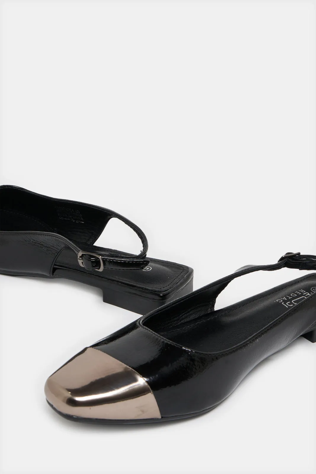 Women Black Slingback Shoes